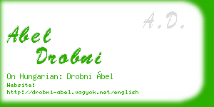 abel drobni business card